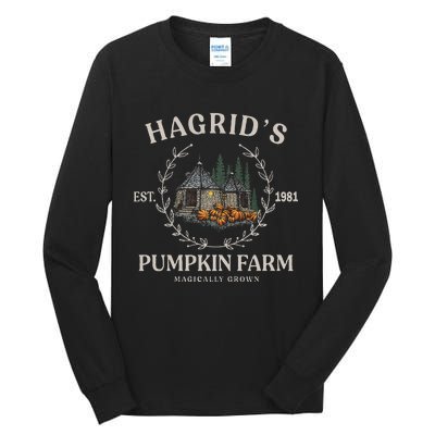 Fall Hagrids Pumpkin Farm Patch Autumn Pumpkin Garden Tall Long Sleeve T-Shirt