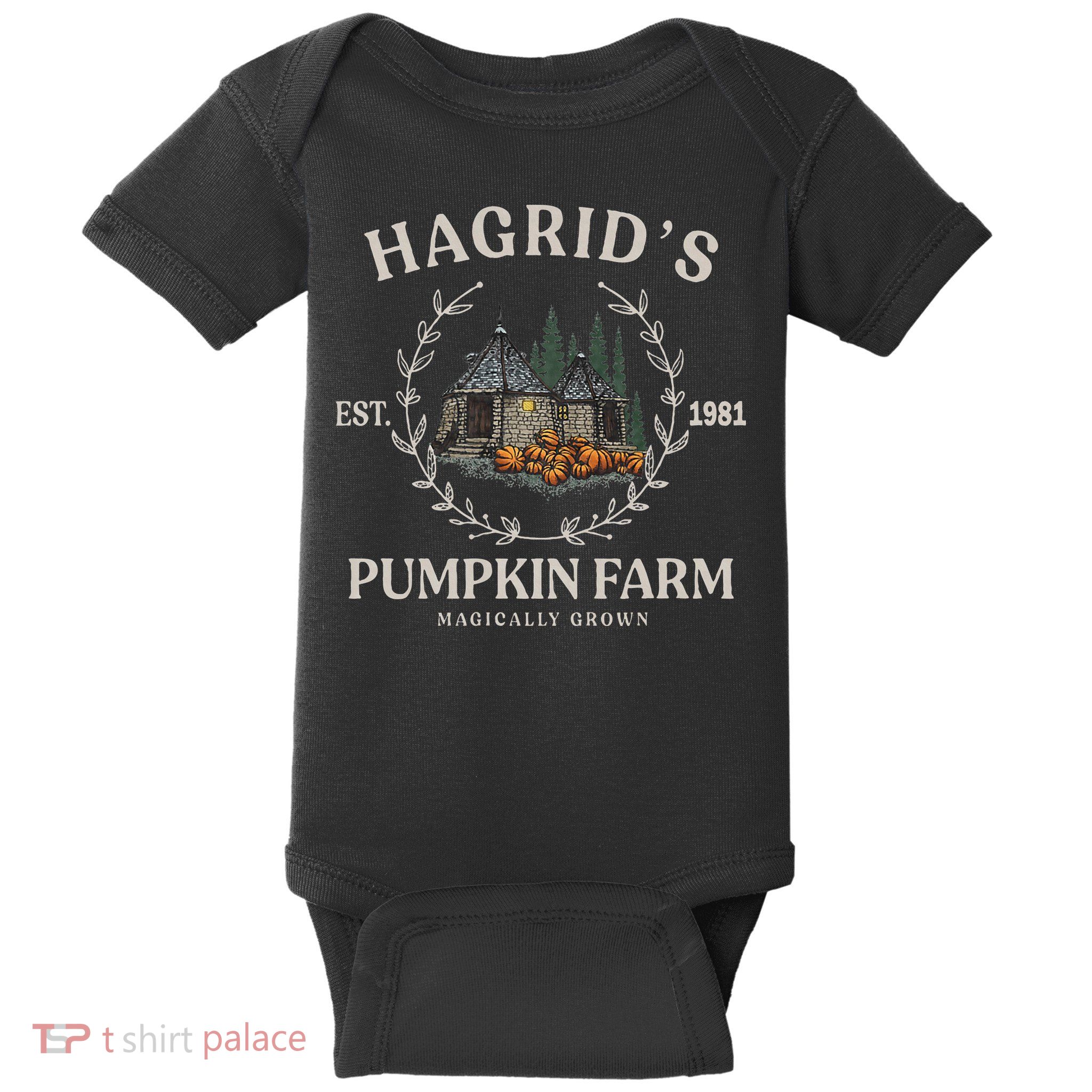 Fall Hagrids Pumpkin Farm Patch Autumn Pumpkin Garden Baby Bodysuit