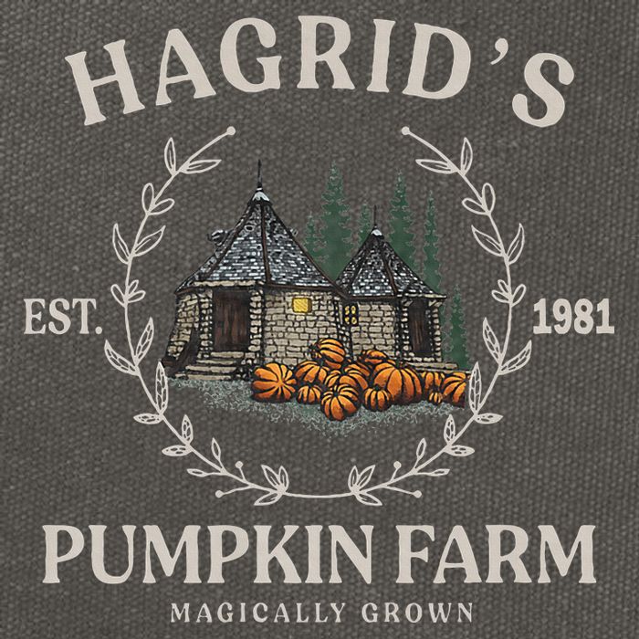 Fall Hagrids Pumpkin Farm Patch Autumn Pumpkin Garden Cotton Canvas Backpack