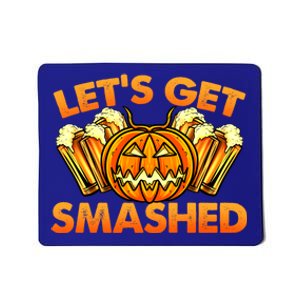 Funny Halloween Pumpkin For Beer Lovers LetS Get Smashed Cute Gift Mousepad