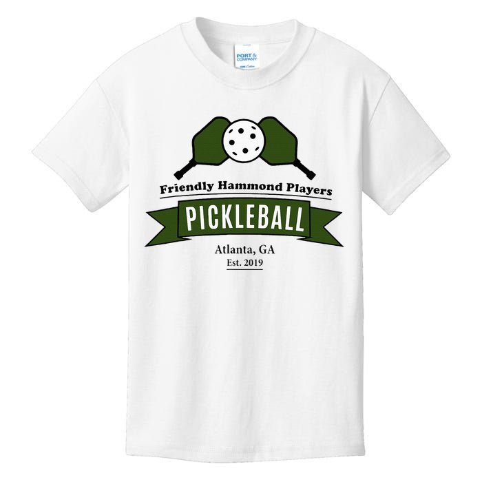 Friendly Hammond Players Pickleball Atlanta Graphic Kids T-Shirt