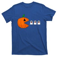 Funny Halloween Pumpkin Eating Ghost Gamer Cute Gift T-Shirt