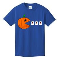 Funny Halloween Pumpkin Eating Ghost Gamer Cute Gift Kids T-Shirt