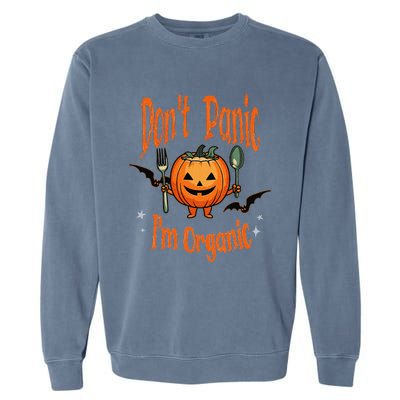 Funny Halloween Pumpkin Vegans Vegetarians Organic Gardeners Garment-Dyed Sweatshirt