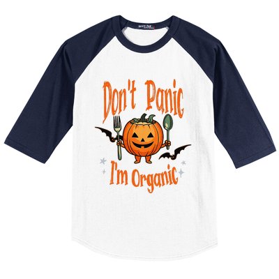 Funny Halloween Pumpkin Vegans Vegetarians Organic Gardeners Baseball Sleeve Shirt