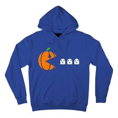 Funny Halloween Pumpkin Eating Ghost Gamer Cute Gift Hoodie