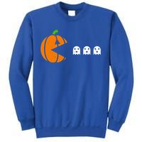 Funny Halloween Pumpkin Eating Ghost Gamer Cute Gift Sweatshirt