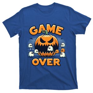 Funny Halloween Pumpkin Eating Ghost Gamer Gift T-Shirt