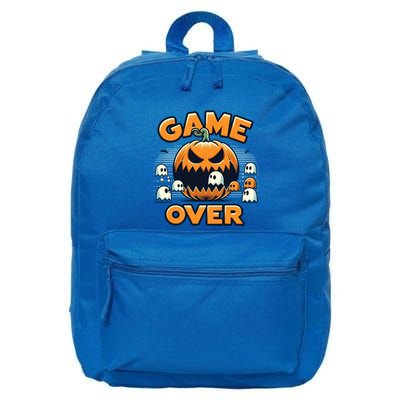 Funny Halloween Pumpkin Eating Ghost Gamer Gift 16 in Basic Backpack