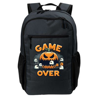 Funny Halloween Pumpkin Eating Ghost Gamer Gift Daily Commute Backpack