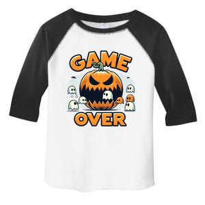 Funny Halloween Pumpkin Eating Ghost Gamer Gift Toddler Fine Jersey T-Shirt