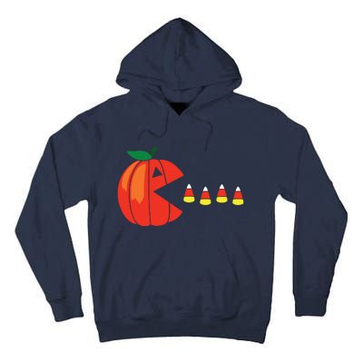 Funny Halloween Pumpkin Eating Candy Corn Tall Hoodie