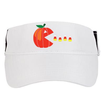 Funny Halloween Pumpkin Eating Candy Corn Adult Drive Performance Visor