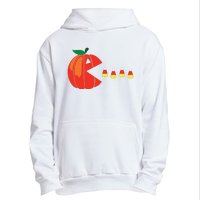 Funny Halloween Pumpkin Eating Candy Corn Urban Pullover Hoodie