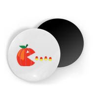 Funny Halloween Pumpkin Eating Candy Corn Magnet