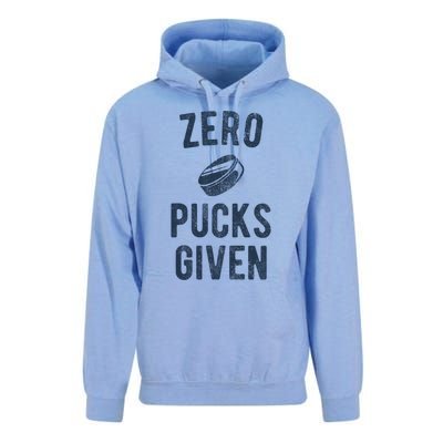 Funny Hockey Pun Zero Pucks Given Meaningful Gift Unisex Surf Hoodie