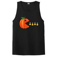 Funny Halloween Pumpkin Eating Candy Corn PosiCharge Competitor Tank