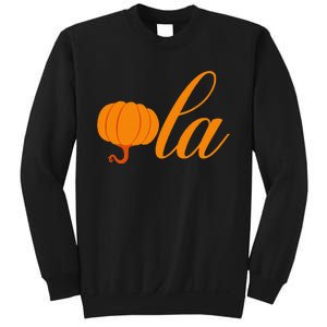 Funny Halloween Pumpkin Comma La Kamala Harris President 24 Sweatshirt