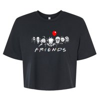 Friends Halloween Parody Bella+Canvas Jersey Crop Tee