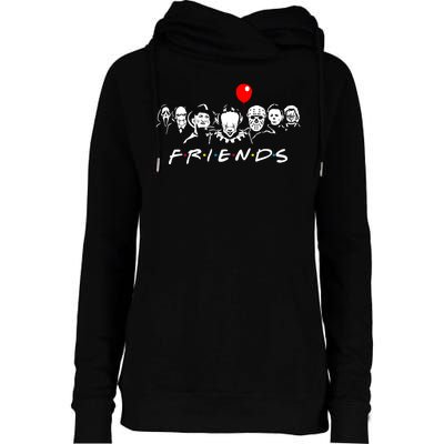 Friends Halloween Parody Womens Funnel Neck Pullover Hood