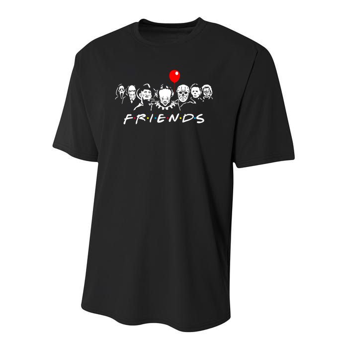 Friends Halloween Parody Youth Performance Sprint T-Shirt