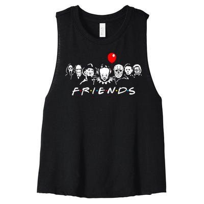 Friends Halloween Parody Women's Racerback Cropped Tank