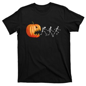 Funny Halloween Pumpkin Skeletons Jack O Lantern T-Shirt