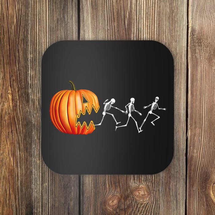 Funny Halloween Pumpkin Skeletons Jack O Lantern Coaster