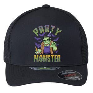 Funny Halloween Party Monster Frankenstein Flexfit Unipanel Trucker Cap