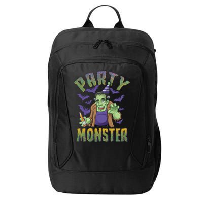 Funny Halloween Party Monster Frankenstein City Backpack