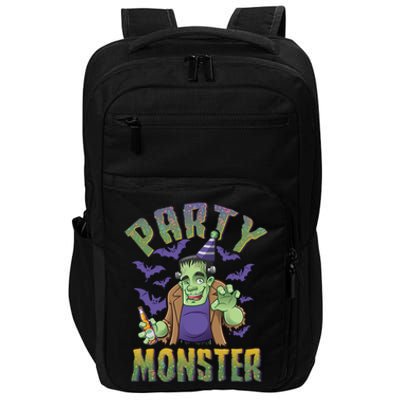 Funny Halloween Party Monster Frankenstein Impact Tech Backpack