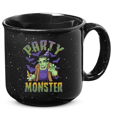 Funny Halloween Party Monster Frankenstein 15oz Campfire Ceramic Mug