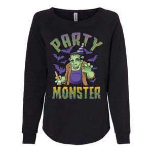 Funny Halloween Party Monster Frankenstein Womens California Wash Sweatshirt