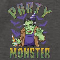 Funny Halloween Party Monster Frankenstein Vector Backpack