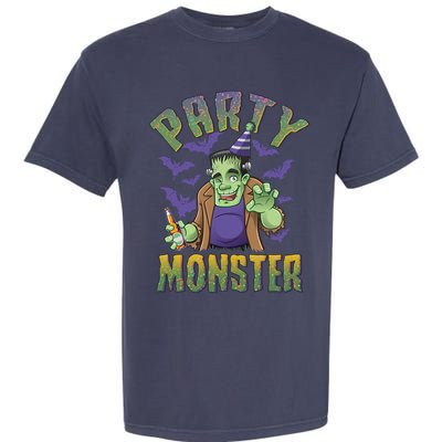 Funny Halloween Party Monster Frankenstein Garment-Dyed Heavyweight T-Shirt