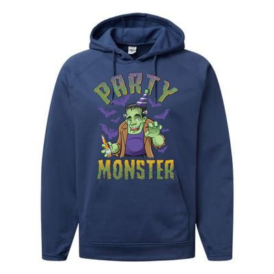 Funny Halloween Party Monster Frankenstein Performance Fleece Hoodie