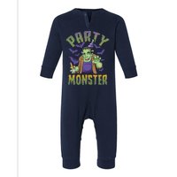 Funny Halloween Party Monster Frankenstein Infant Fleece One Piece