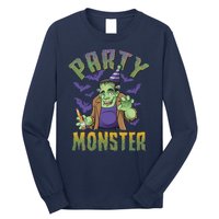 Funny Halloween Party Monster Frankenstein Long Sleeve Shirt