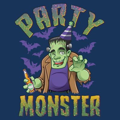 Funny Halloween Party Monster Frankenstein T-Shirt