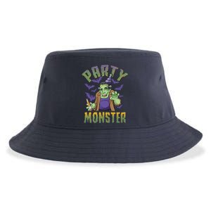 Funny Halloween Party Monster Frankenstein Sustainable Bucket Hat