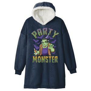 Funny Halloween Party Monster Frankenstein Hooded Wearable Blanket