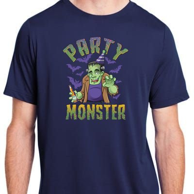 Funny Halloween Party Monster Frankenstein Adult ChromaSoft Performance T-Shirt