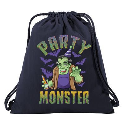 Funny Halloween Party Monster Frankenstein Drawstring Bag