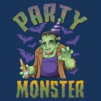 Funny Halloween Party Monster Frankenstein Flatbill Hat