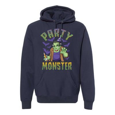 Funny Halloween Party Monster Frankenstein Premium Hoodie