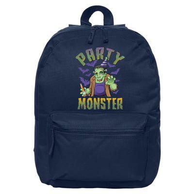 Funny Halloween Party Monster Frankenstein 16 in Basic Backpack