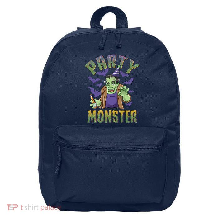 Funny Halloween Party Monster Frankenstein 16 in Basic Backpack