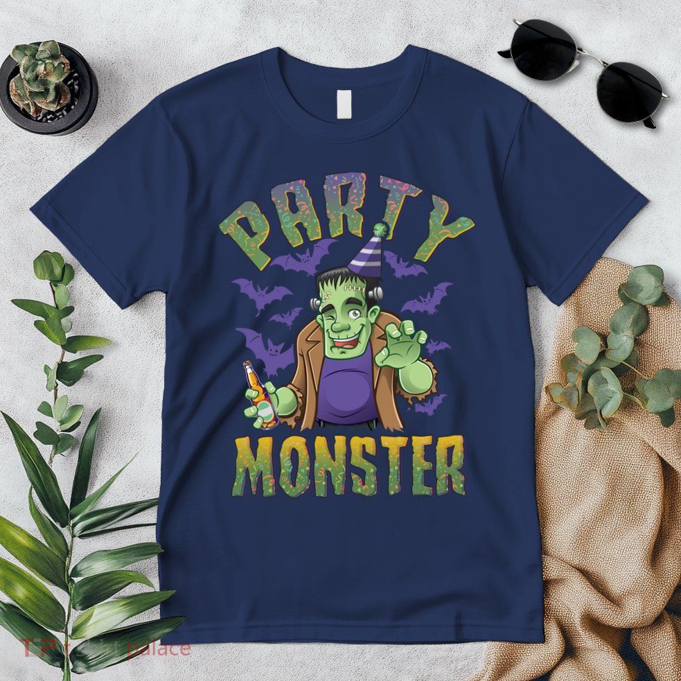 Funny Halloween Party Monster Frankenstein Premium T-Shirt