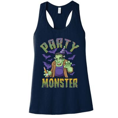 Funny Halloween Party Monster Frankenstein Womens Tank Top
