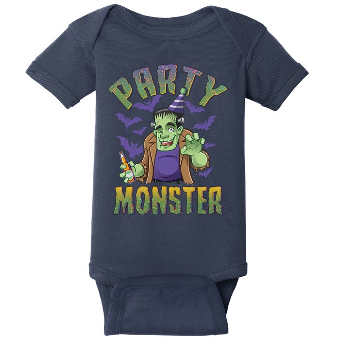 Funny Halloween Party Monster Frankenstein Baby Bodysuit